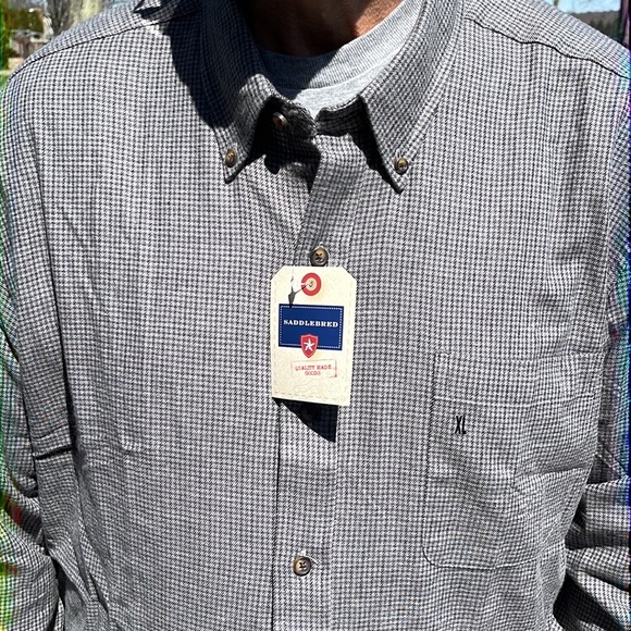 NWT Saddlebred flannel shirt XL - Picture 2 of 5
